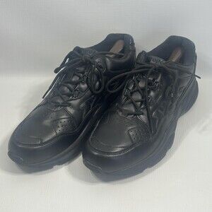 Propet Shoes Womens Size 13 Black Leather Walking Comfort Work Sneaker W2034